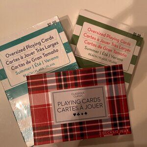Playing Cards (4 decks - 2 standard‎ 2 jumbo) (new) (home/x)